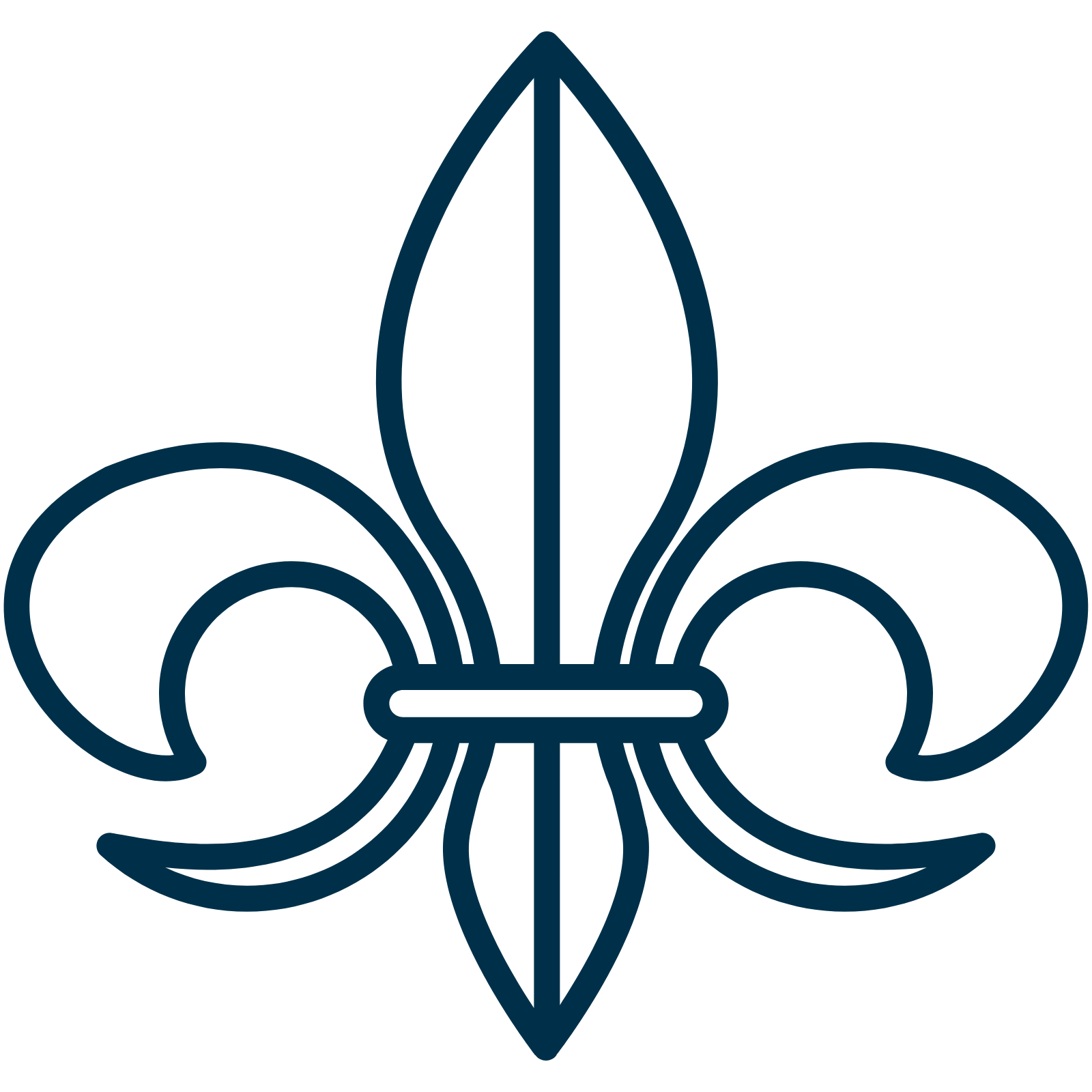 Second Line Technology fleur-de-lis logo.