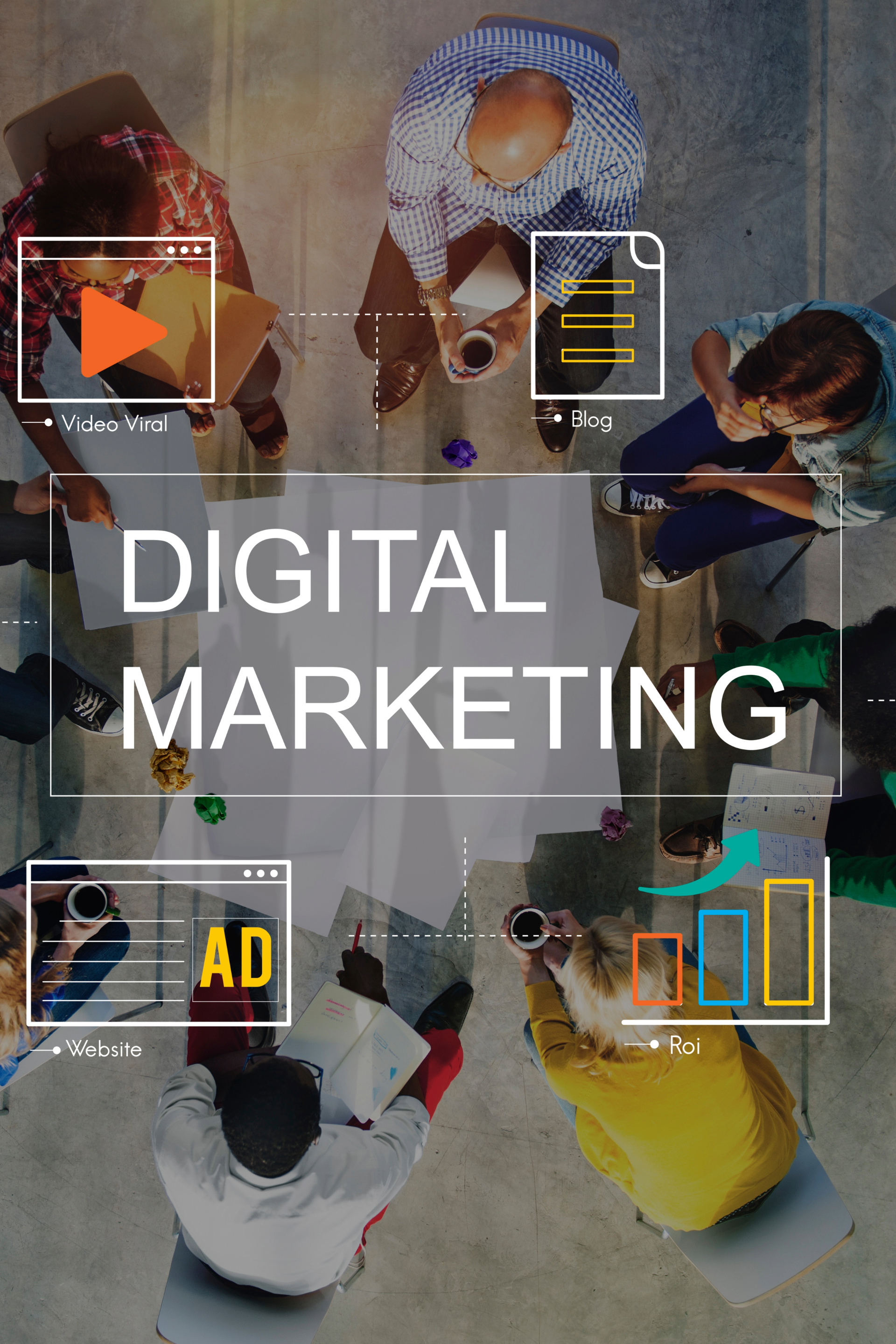 Digital Marketing graphic representing Second Line Technology's Digital Marketing Services.