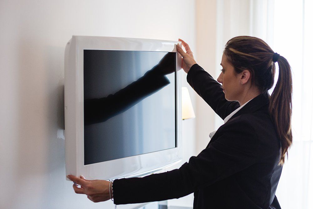 Plasma in stanza d'albergo