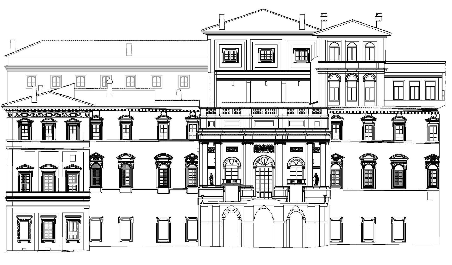 Rilievo Palazzo Barberini Roma