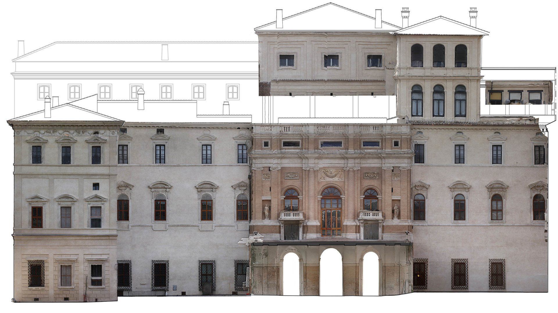 Rilievo Palazzo Barberini Roma