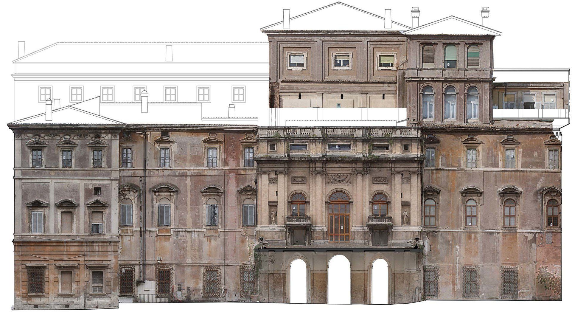 Rilievo Palazzo Barberini Roma