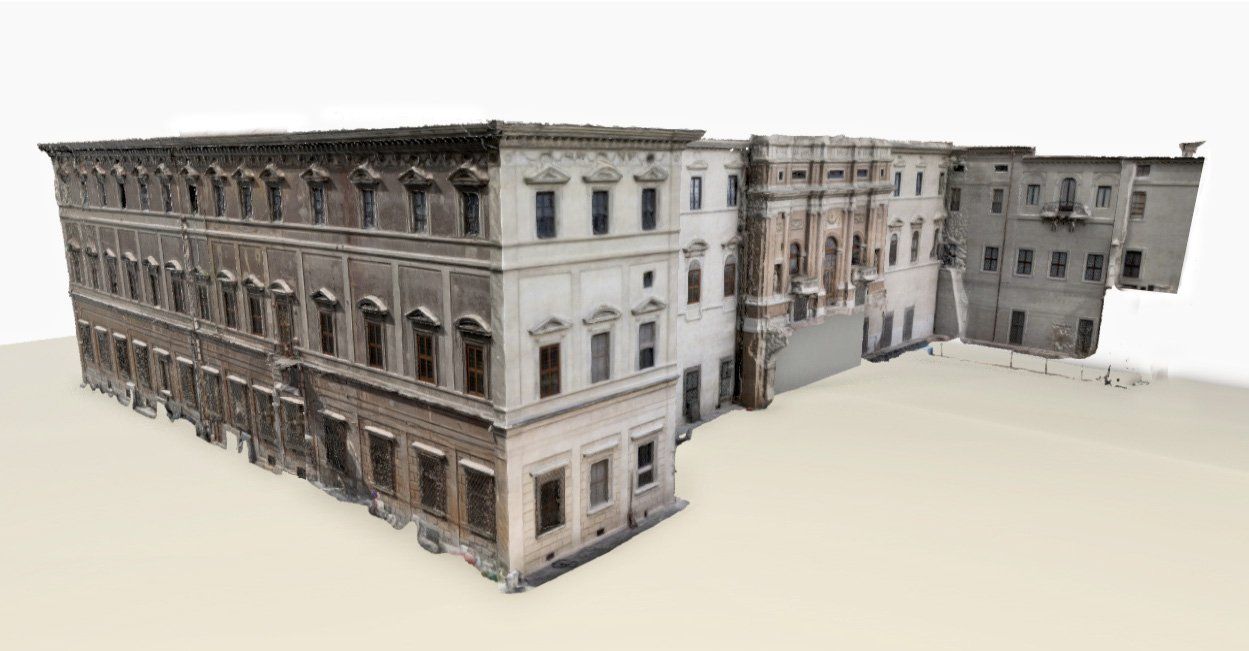 Rilievo Palazzo Barberini Roma
