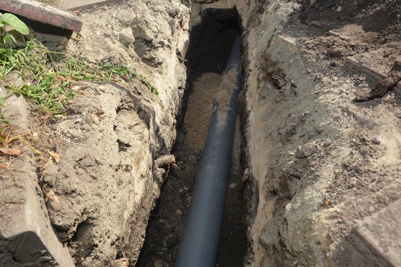 Underground Pipe — Hopewell, PA — Mark A. Redinger Plumbing and Heating Inc.