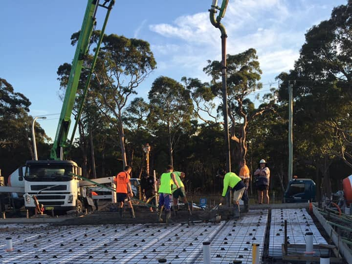 Large Footing Project — Concreting in Tanilba Bay, NSW