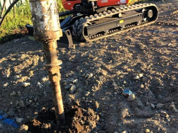 Piering Earthmoving Drill — Concreting in Tanilba Bay, NSW