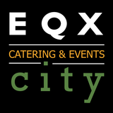 the logo for eqx city catering and events