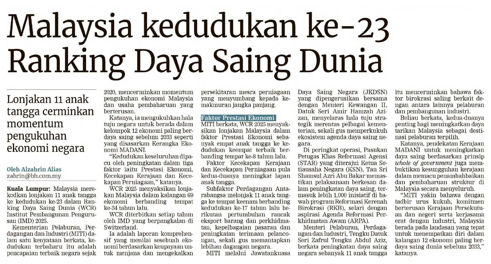 Keratan Akhbar RKB 1