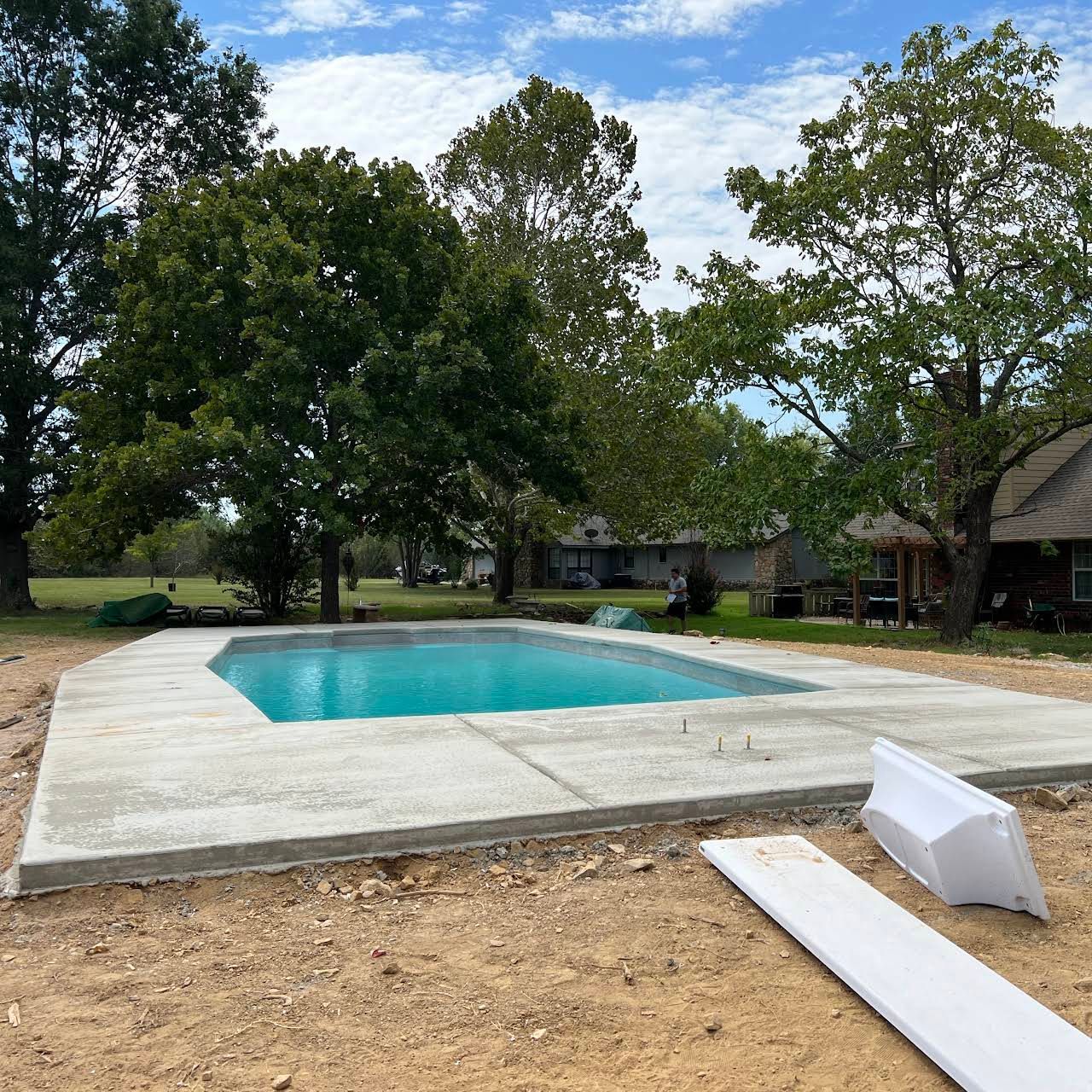 Brand new swimming pool — Tulsa, OK — Sosa Concrete LLC