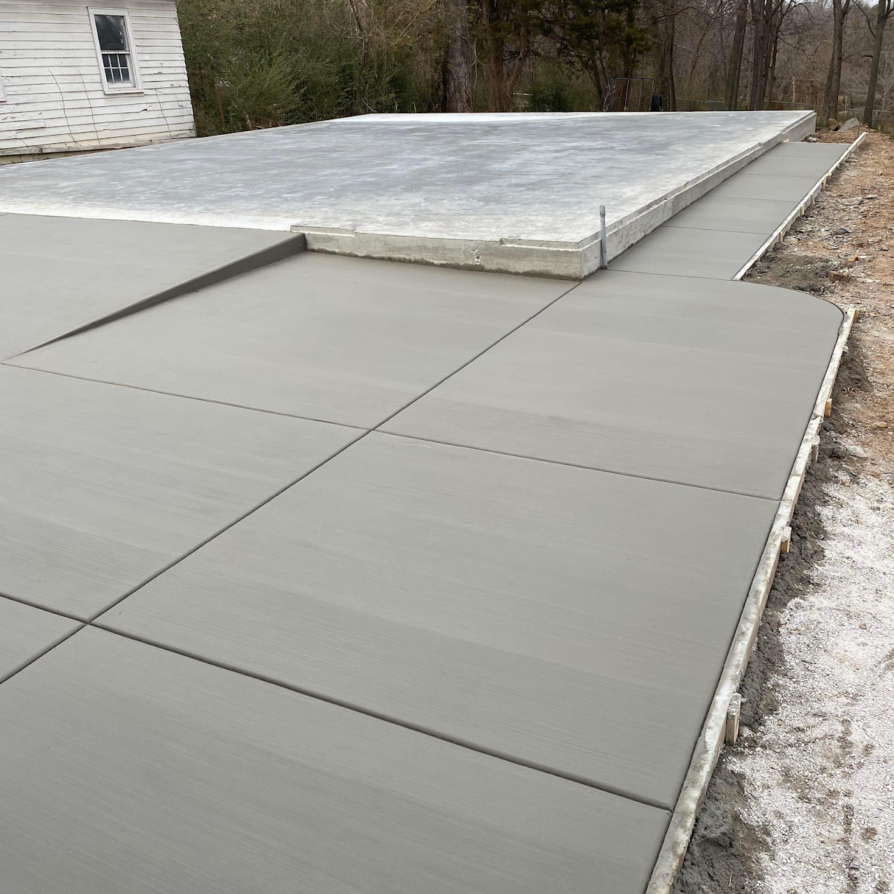 Stylish concrete driveway — Tulsa, OK — Sosa Concrete LLC