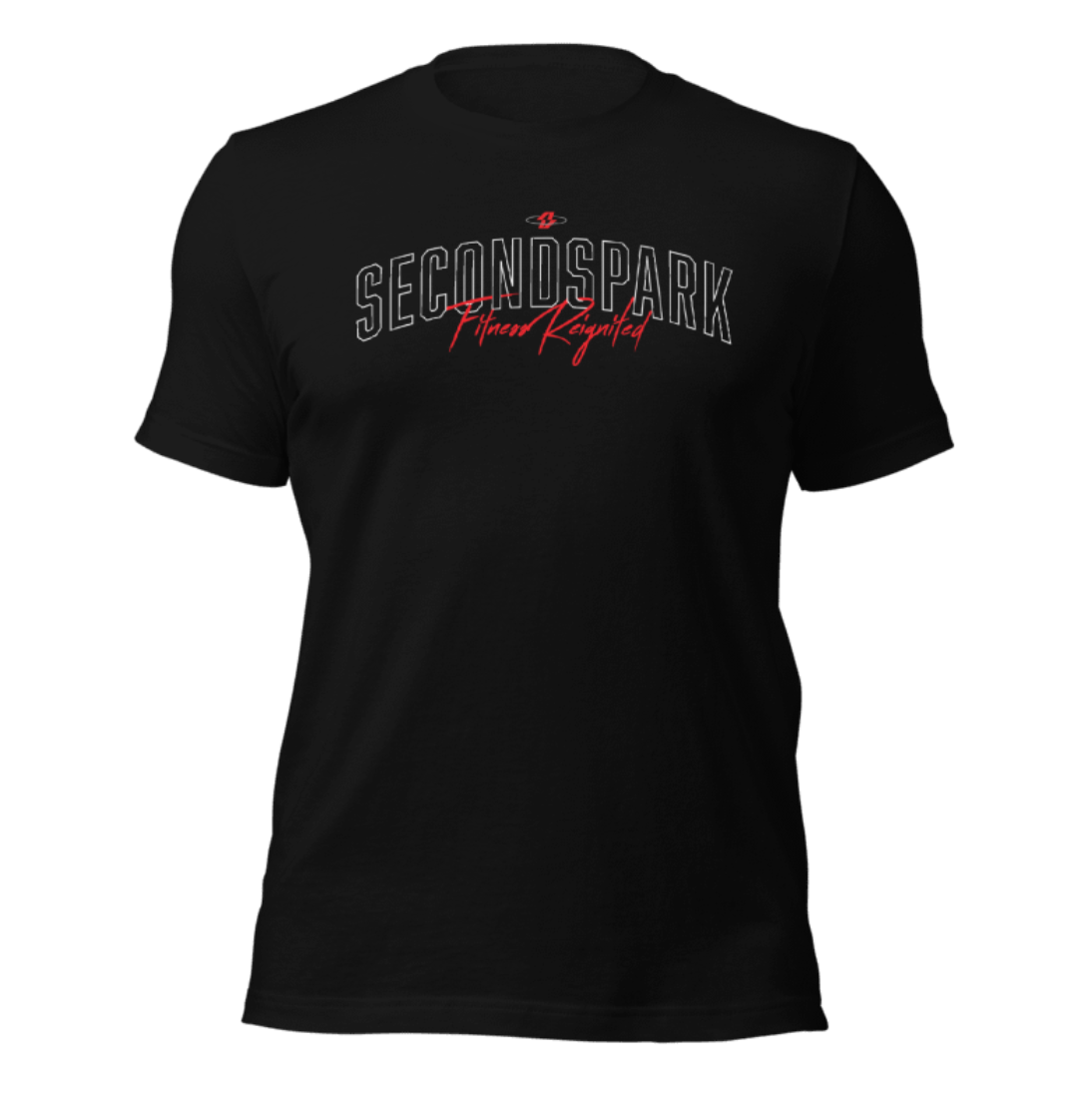 A black t-shirt with the word secondspears on it