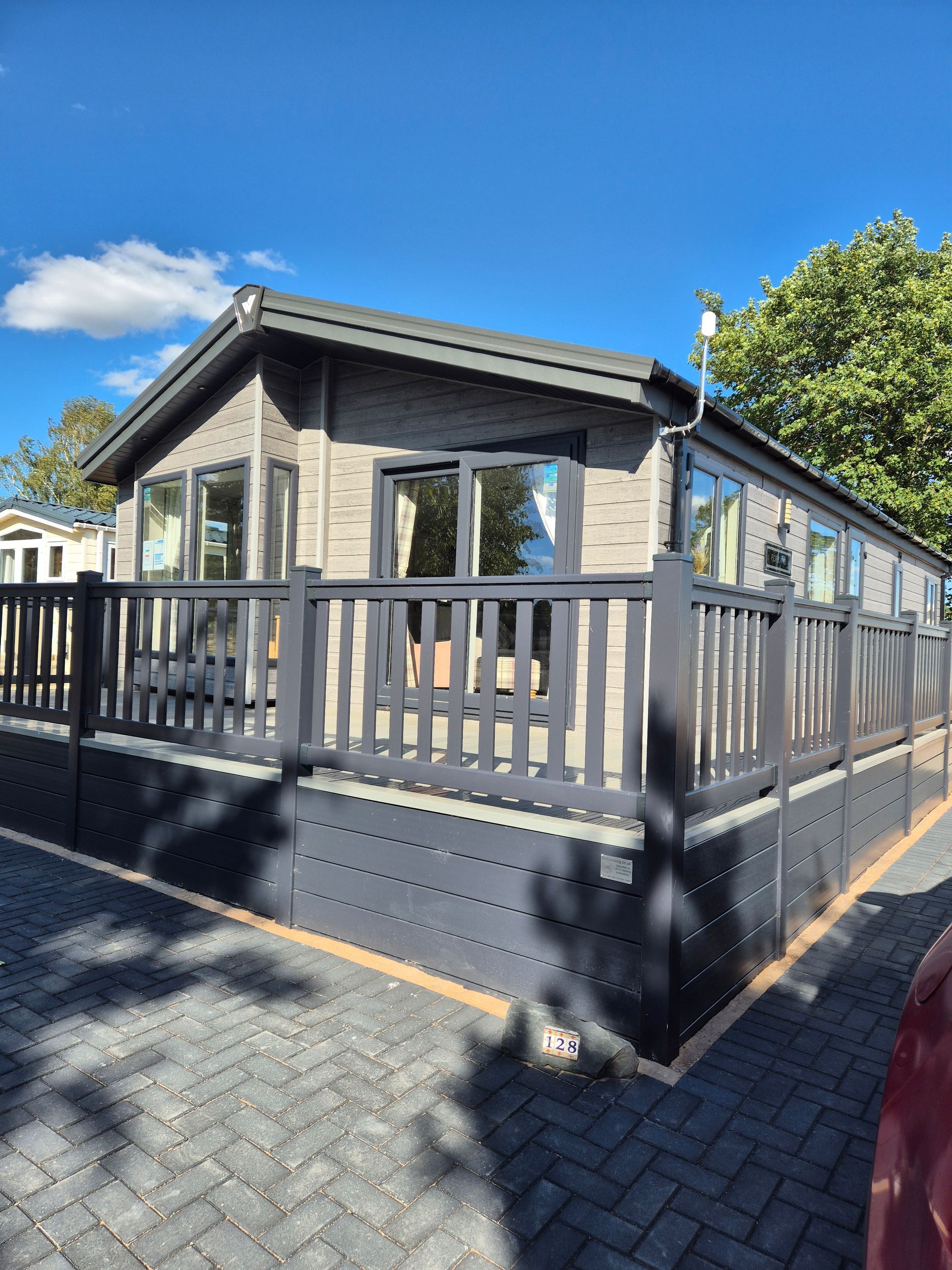 2024 Willerby Portland Lodge with decking and driveway