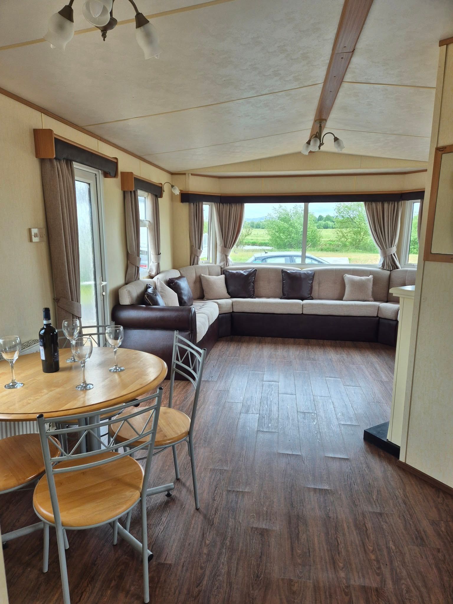 Open living space within a 2 bedroom ABI Brisbane holiday home for sale by Cotswold Grange Country Park
