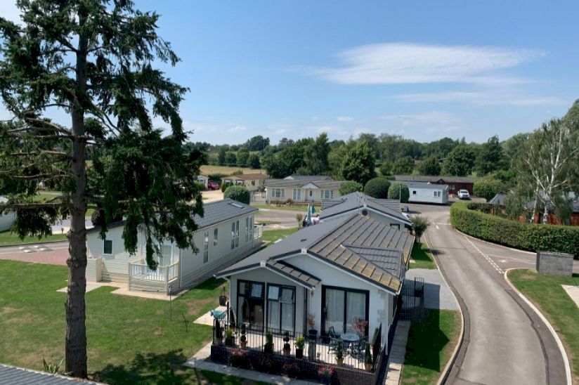 Aerial view of Cotswold Grange Country Park Holiday Homes