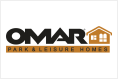 A logo for a company called omar park & leisure homes.