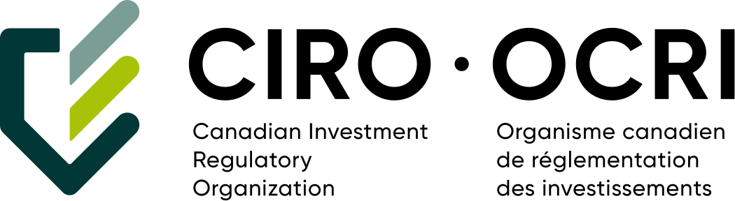 The logo for the investment industry regulatory organization of canada