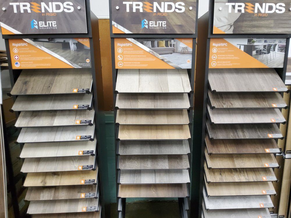 Vinyl Planks On Store Shelves — Mount Vernon, IL — Southern Illinois Tile & Carpet