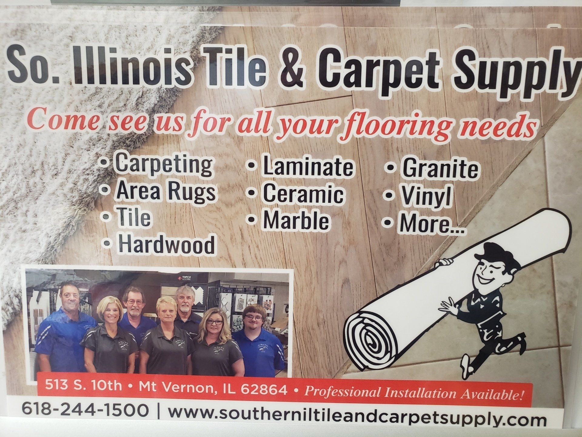 Southern Illinois Tile & Carpet Supply Owners — Mount Vernon, IL — Southern Illinois Tile & Carpet