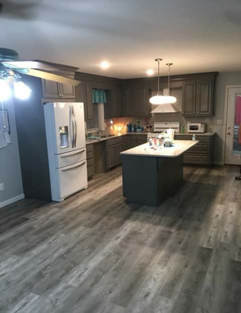 After Hardwood Installation On Kitchen — Mount Vernon, IL — Southern Illinois Tile & Carpet