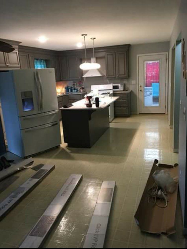 Before Hardwood Installation On Kitchen — Mount Vernon, IL — Southern Illinois Tile & Carpet