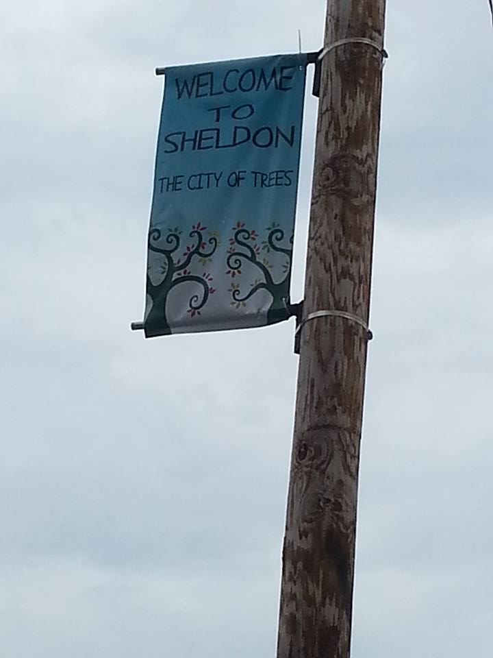 Sheldon pole sign