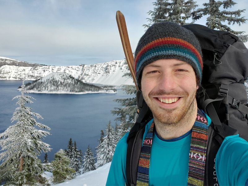 Image of Dustin hiking