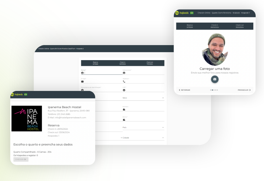 Sistema de hotelaria - Check-in online
