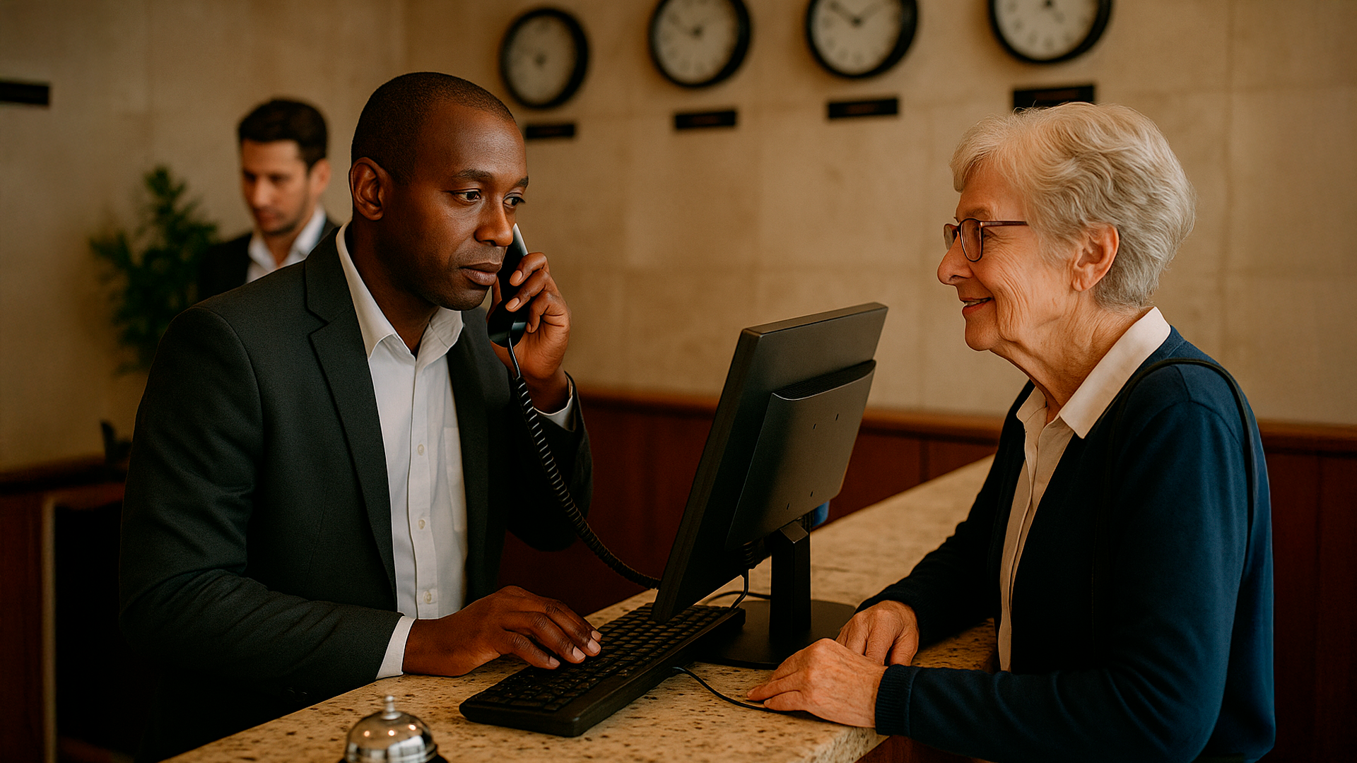 Atendimento hotel alta temporada