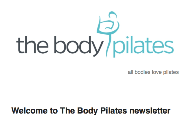 The Body Pilates monthly newsletter