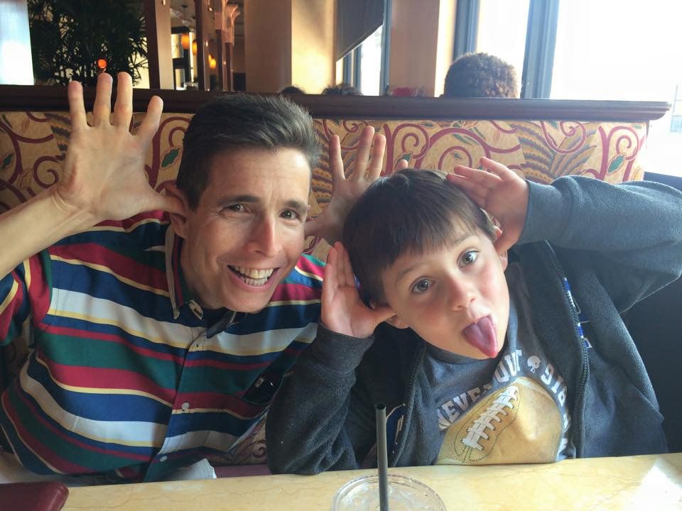 with my nephew