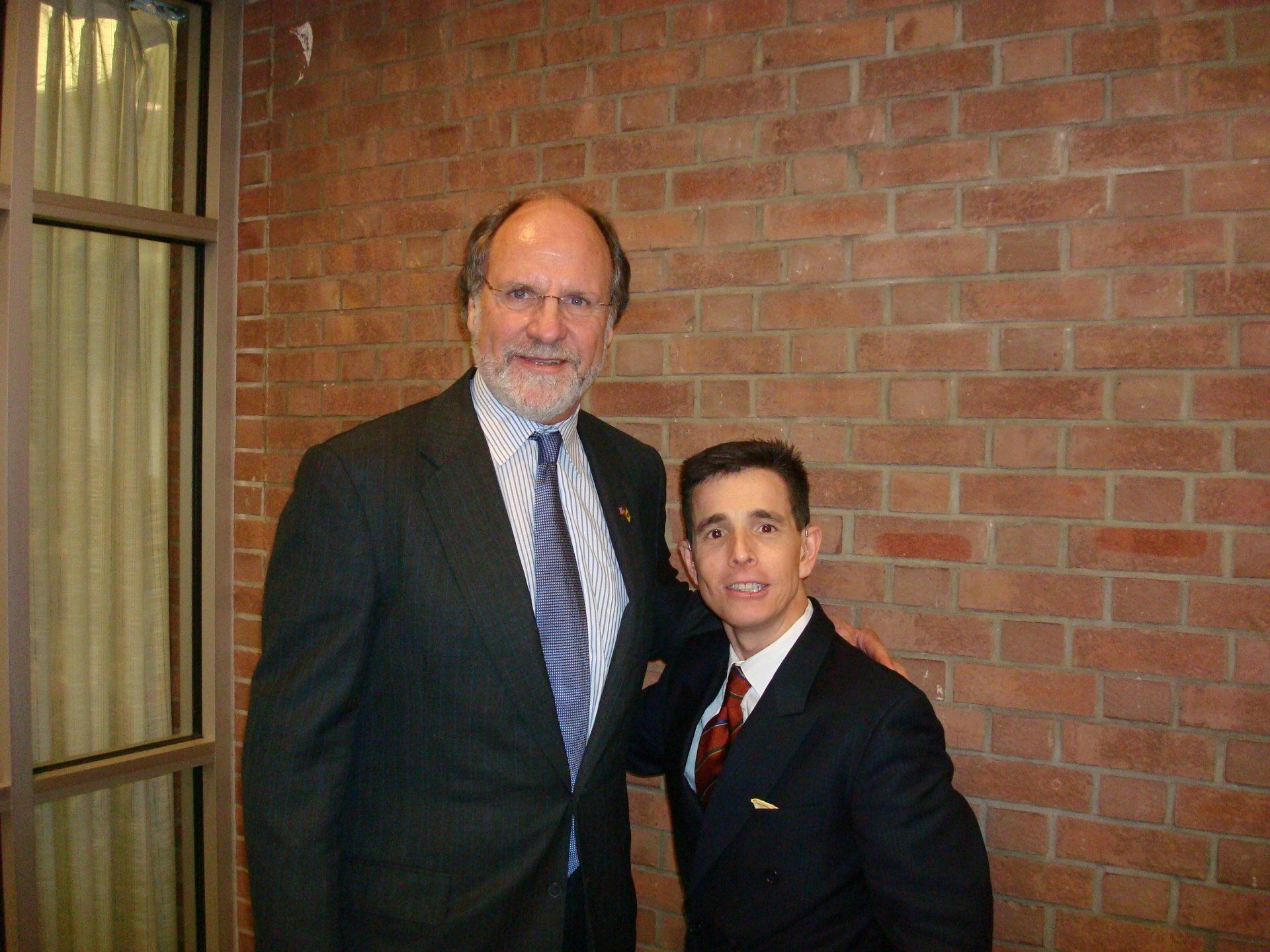 With NJ governor Jon Corzine.