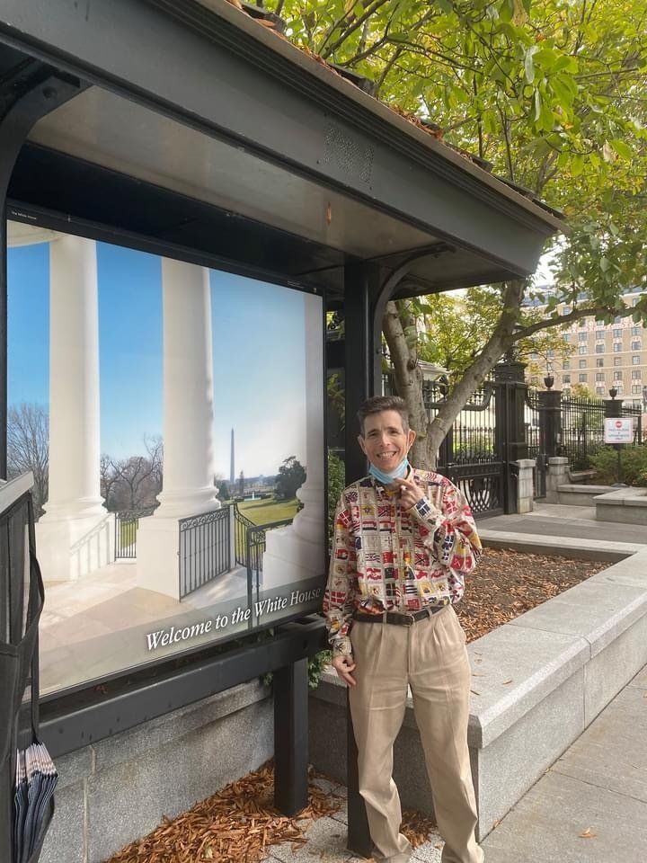 Touring the White House, October 2020.