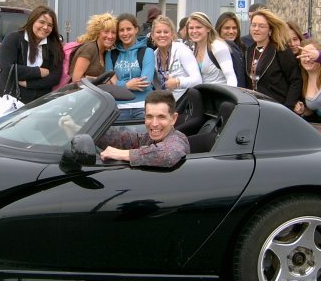 with a Dodge Viper like Knight Rider