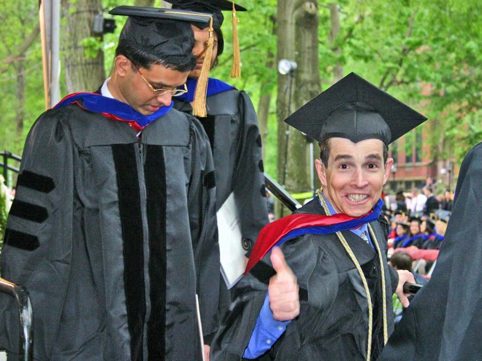 Graduating with a Ph.D in environmental science.