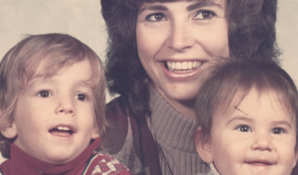 Barbara Wichansky with her two kids, me and Suzanne.