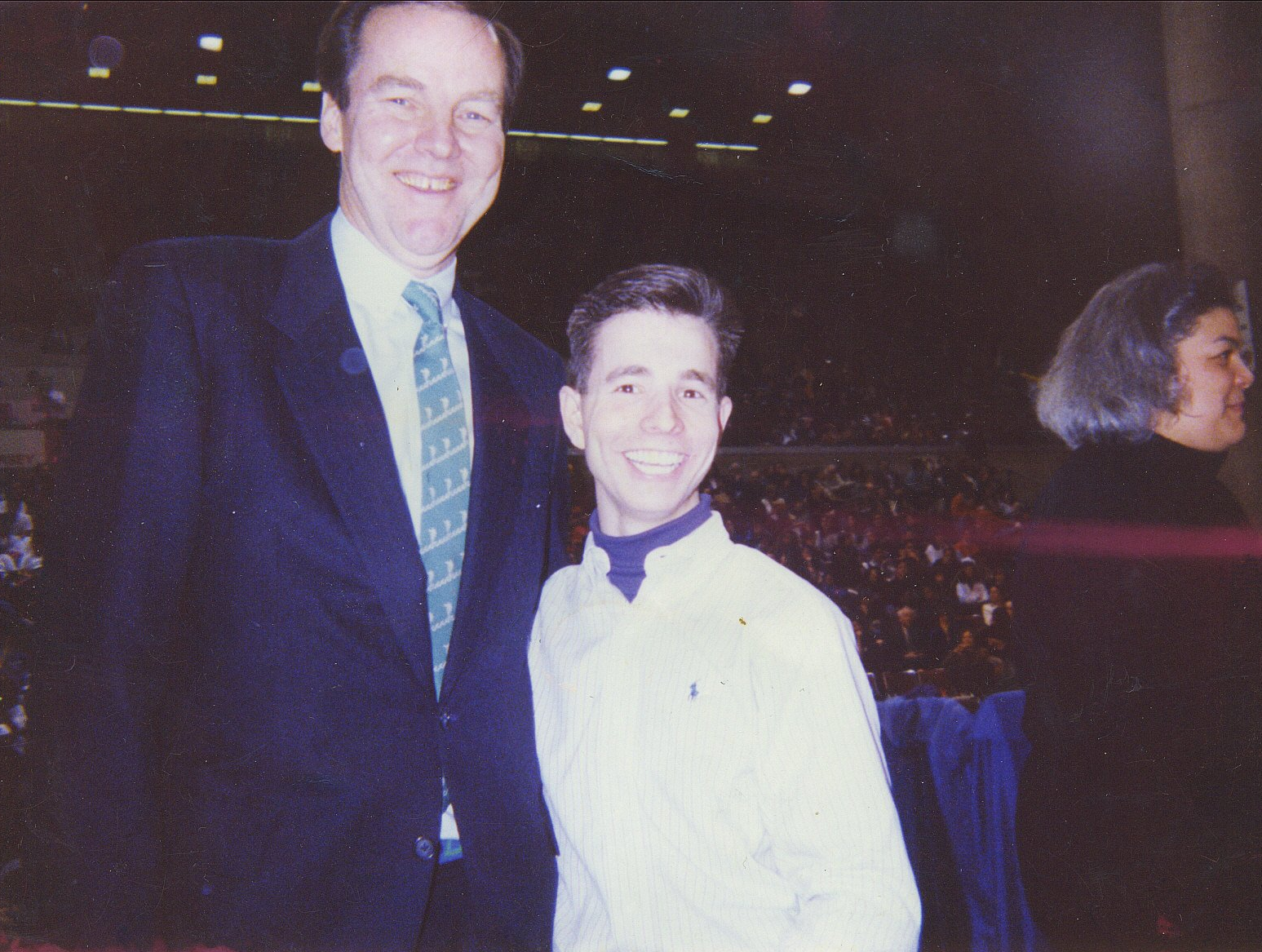 With NJ governor Thomas Kean.