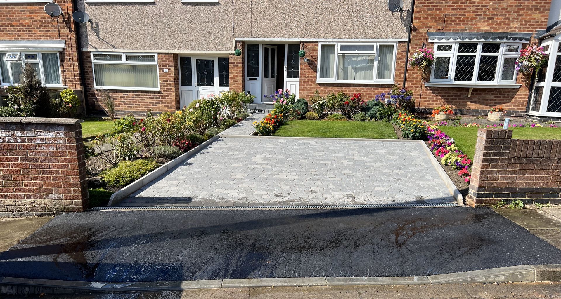 Imprinted Concrete Driveway & Dropped Kerb A1 Creative Driveways Coventry