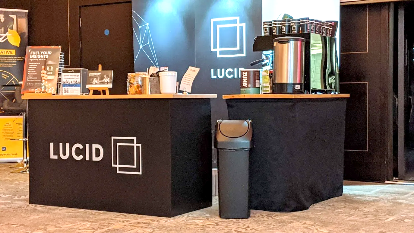 Branded coffee bar for exhibitions and conferences