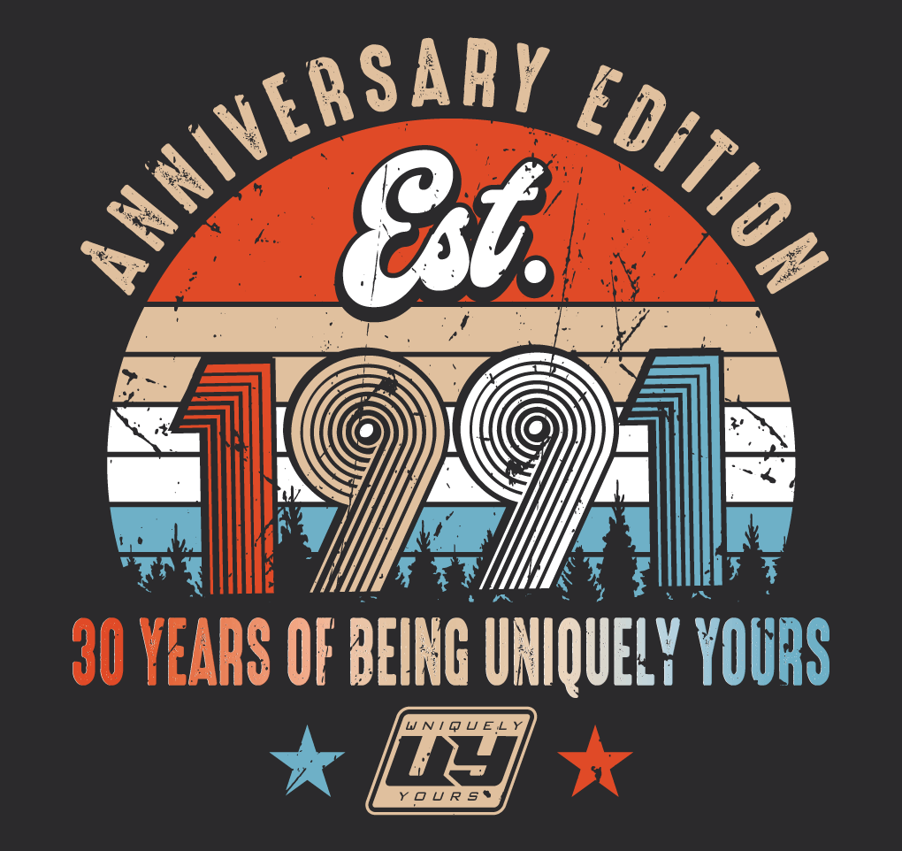UY Vintage Anniversary — Claremore, OK — Uniquely Yours Screen Printing
