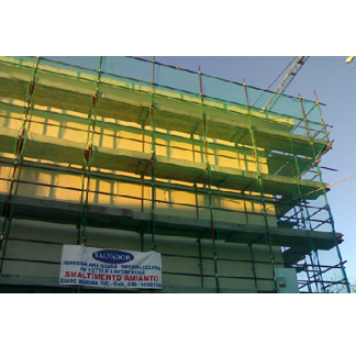 impalcatura in cantiere