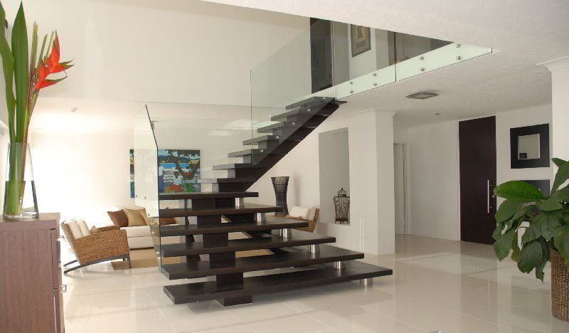 Timber Mono Stairs — South East Queensland — Upstairs
