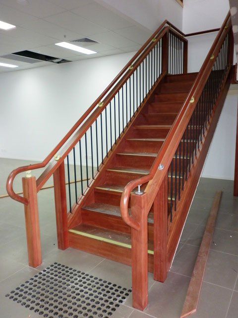 Vision Impaired Stairs Balustrade and Handrails — South East Queensland — Upstairs
