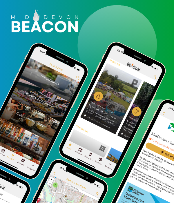 Portfolio Image | Mid Devon Beacon | Native Mobile App