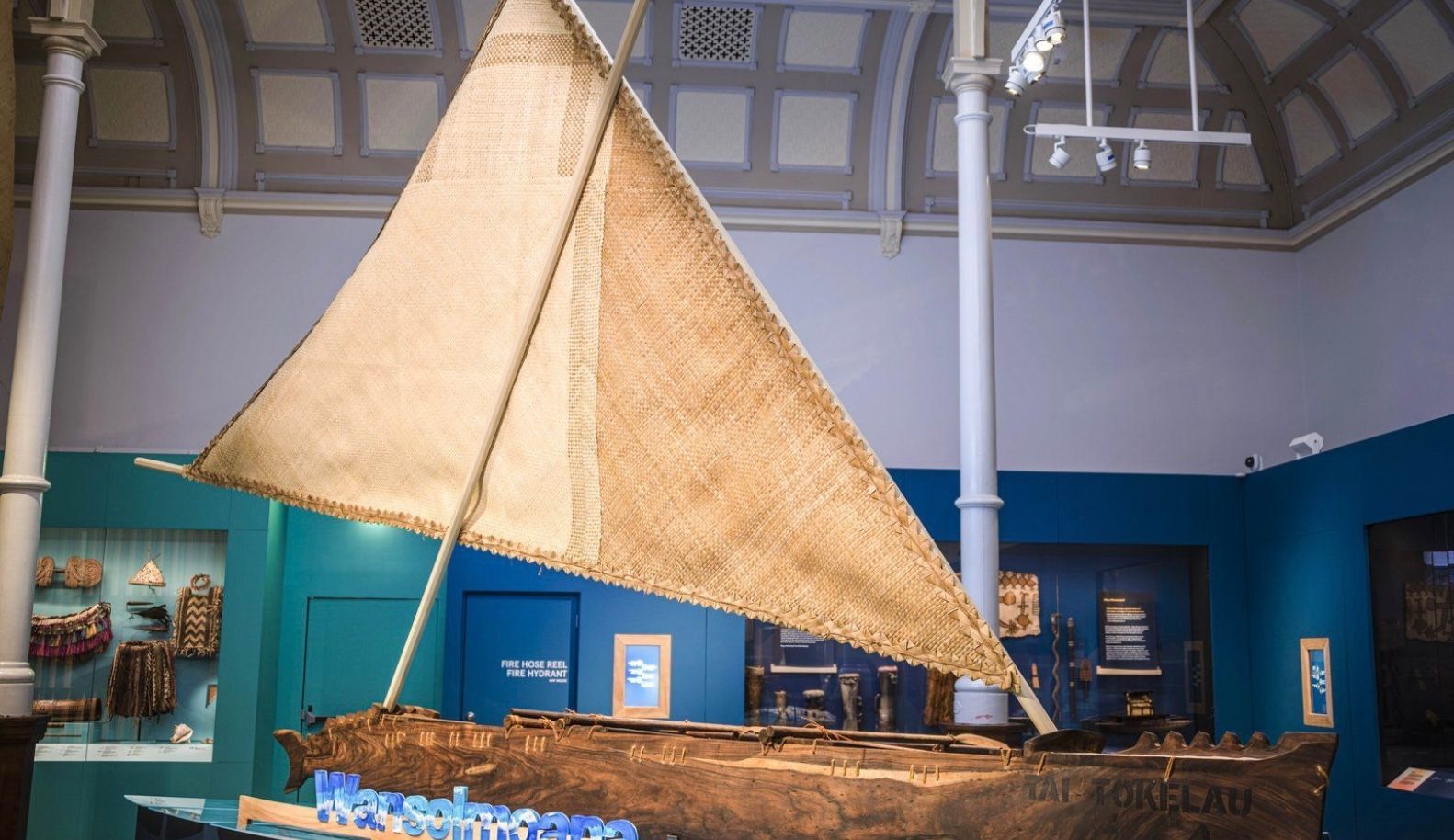 A model of the  traditional Fijian drua