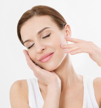 Woman is Getting a Botox Injection in Her Forehead — Advanced Cosmetic & Beauty Clinic in Bundaberg South, QLD