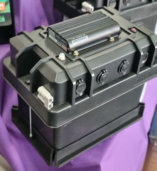 A Black Box With a Charger on Top of It — Battery World Townsville In Garbutt, QLD