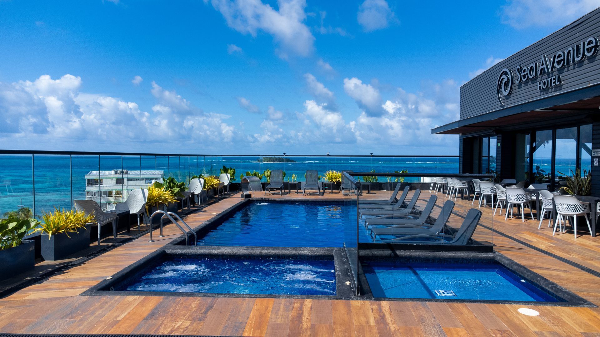 rooftop en san andres sea avenue hotel