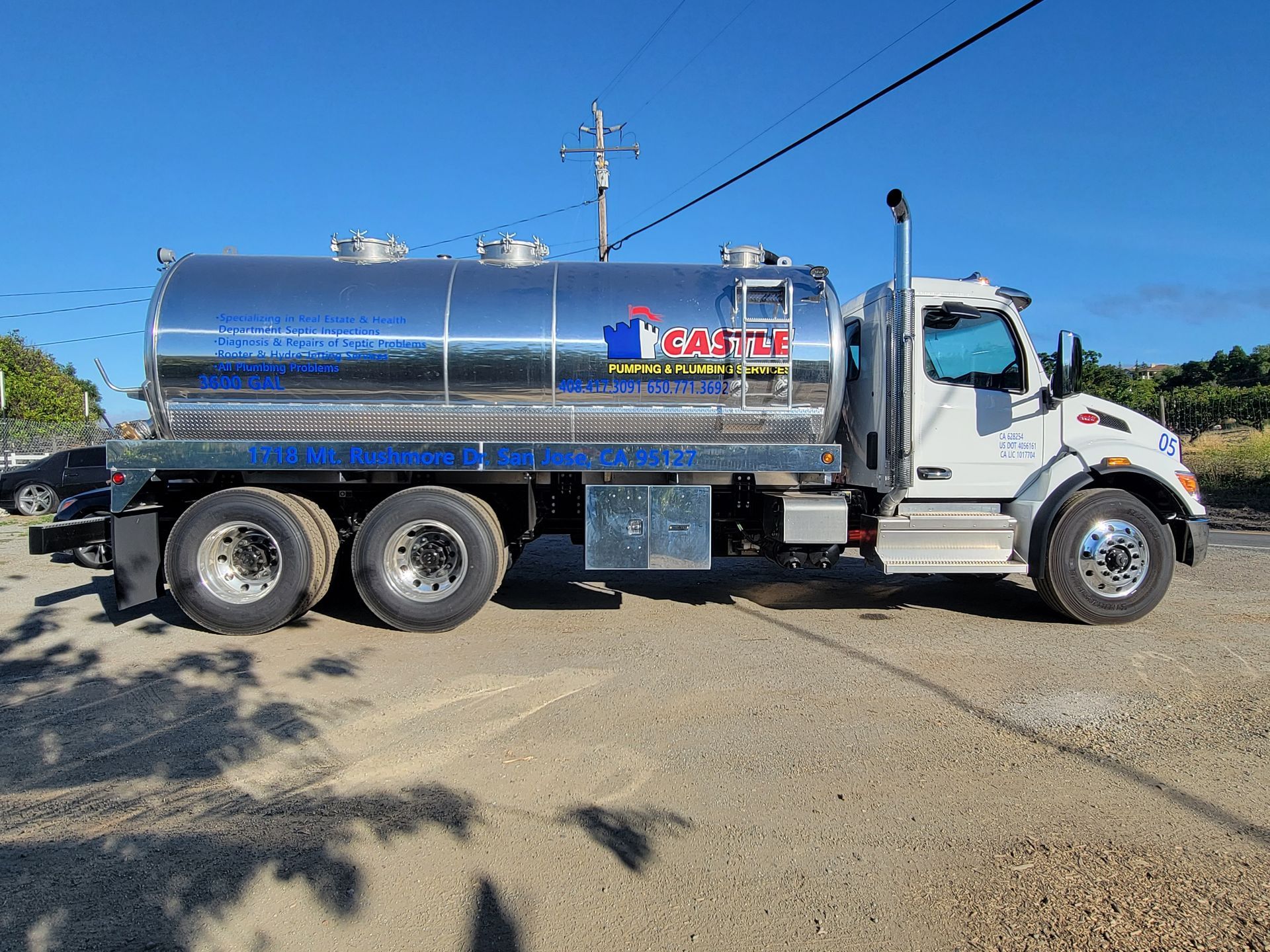 Grease trap pumping — San Jose, CA — Castle Plumbing & Rooter Service