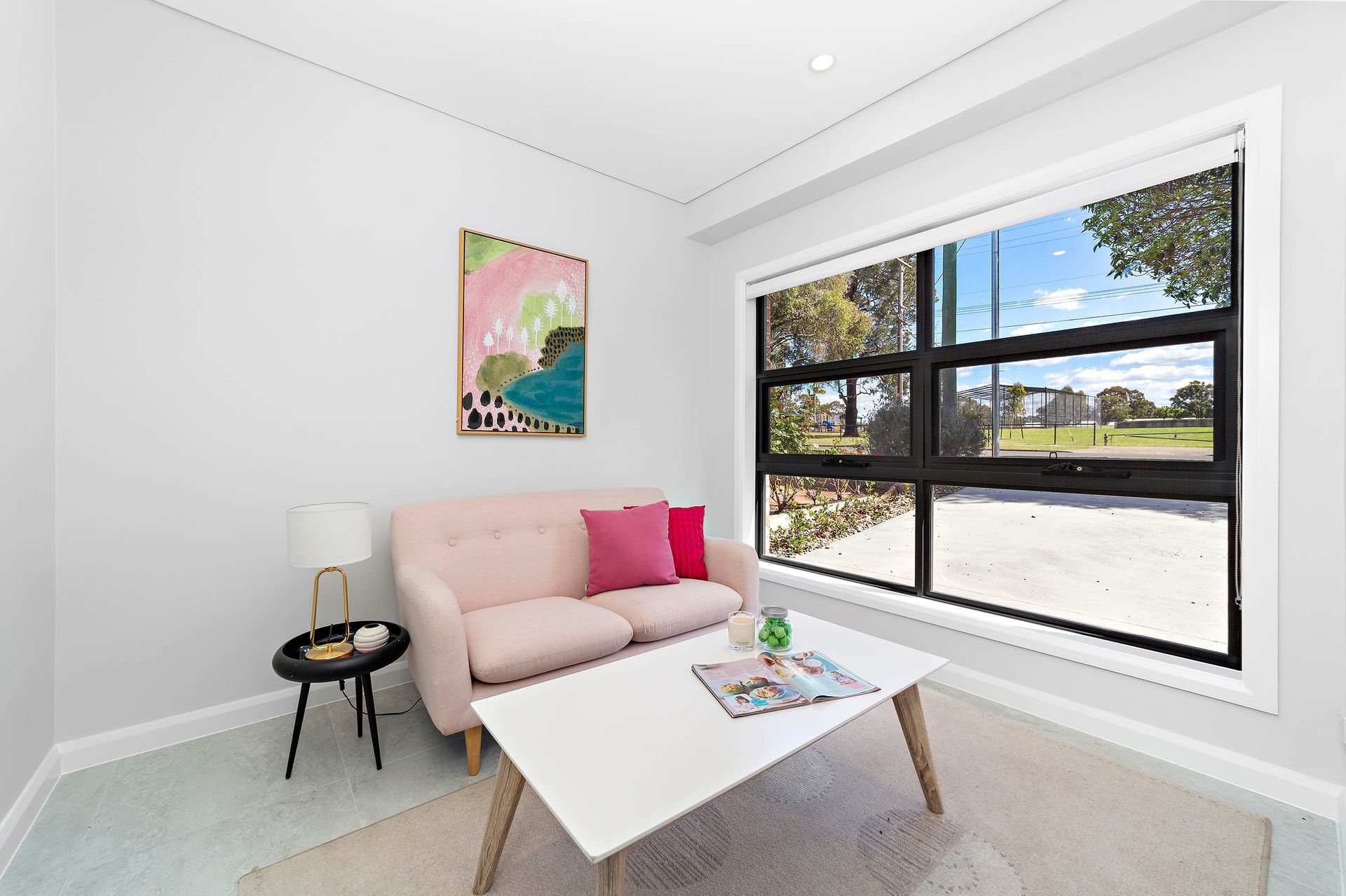 Custom Designed Reading Area in a Terrace Home
