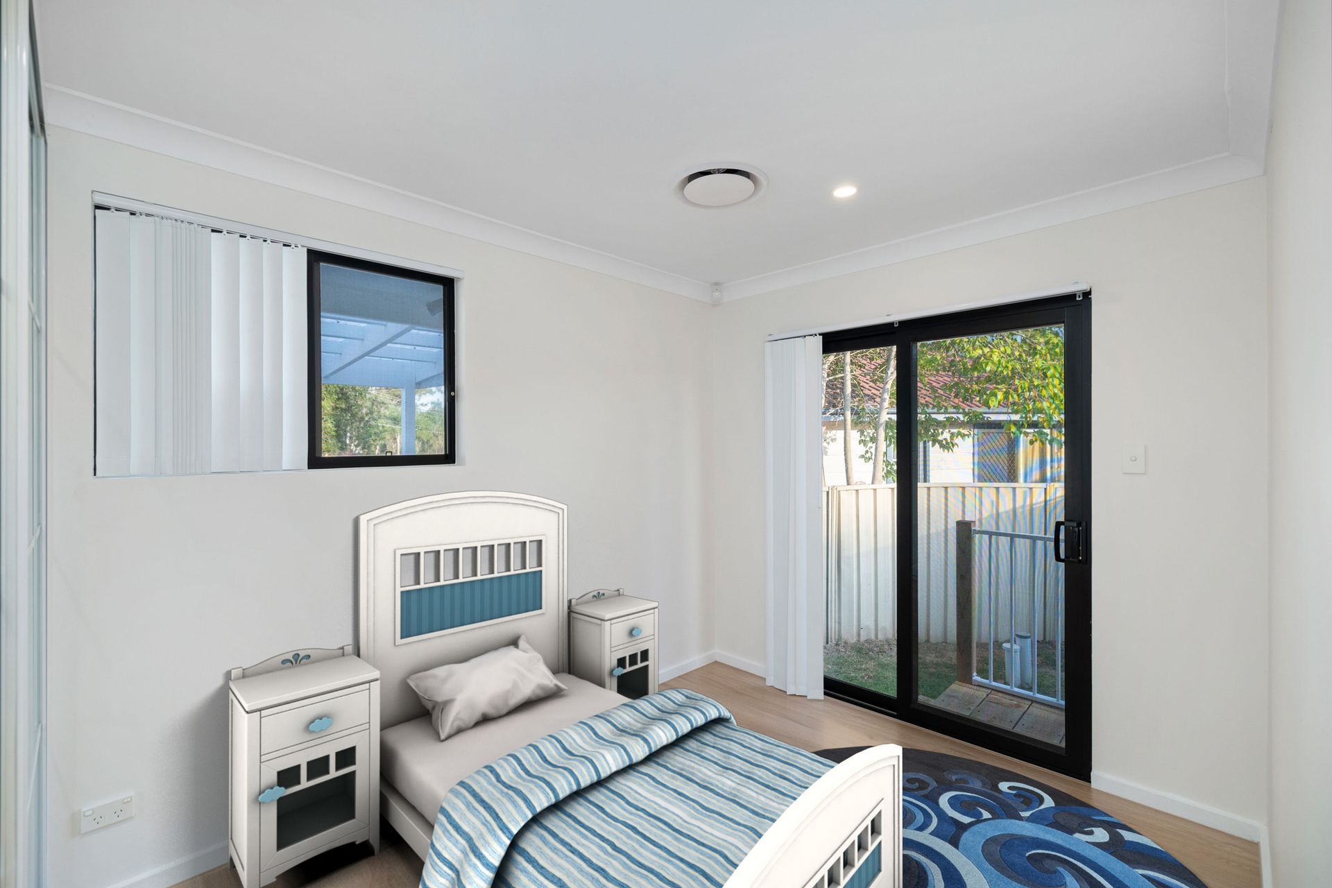 Custom Designed Duplex Bedroom a View